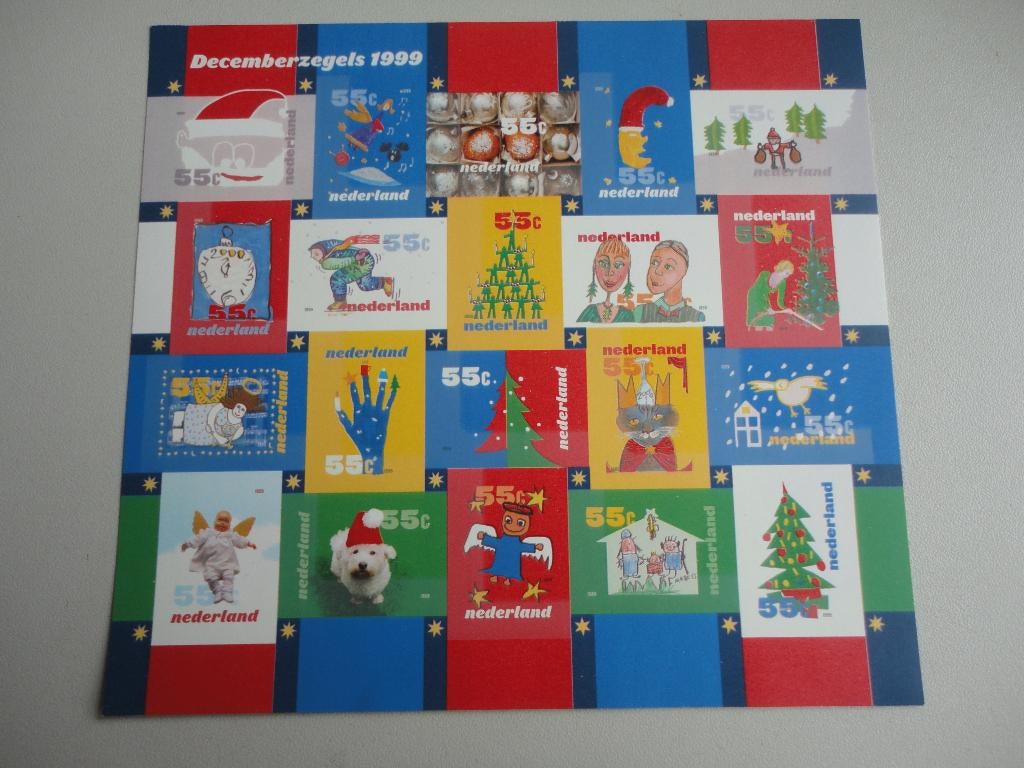 Kerstvel V1856-1875v ongetand, Ophalen of Verzenden, Na 1940, Postfris