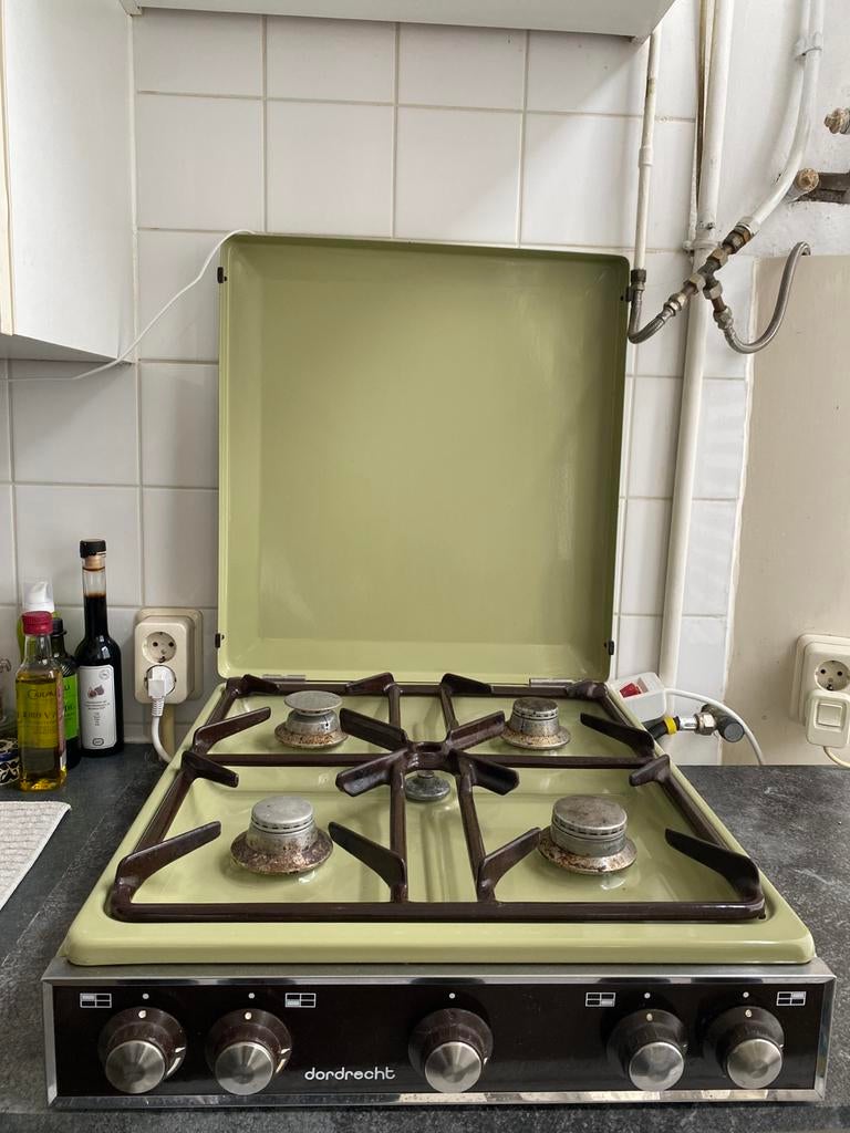 Vintage kookplaat, Ophalen, Gebruikt, Minder dan 85 cm, 4 kookzones