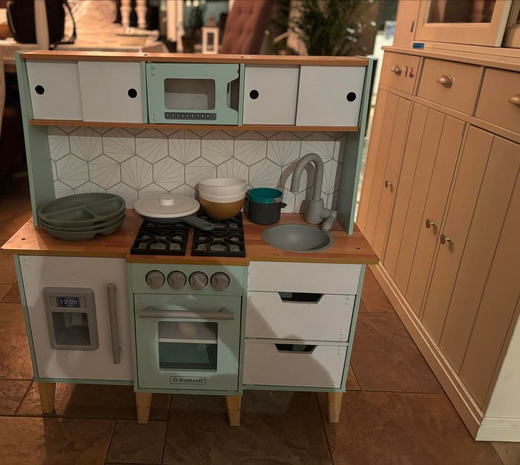 Kidkraft speelkeuken, Ophalen, Gebruikt, Hout, Speelkeuken