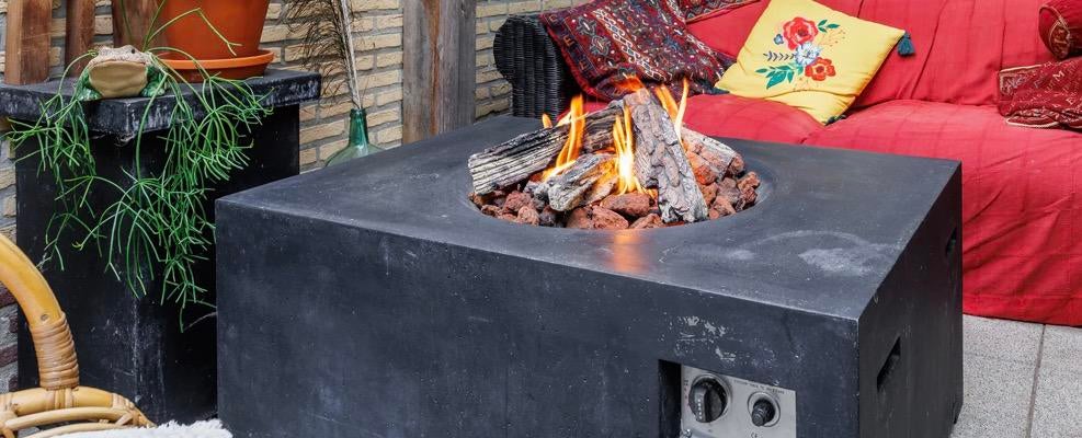 Cocoon Table vuurtafel - Zwart, Ophalen of Verzenden, Zo goed als nieuw