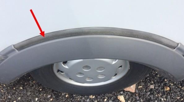 Hymer spatbord of bumper rubber grijs te koop! Nieuw p/mtr, Ophalen of Verzenden, Nieuw