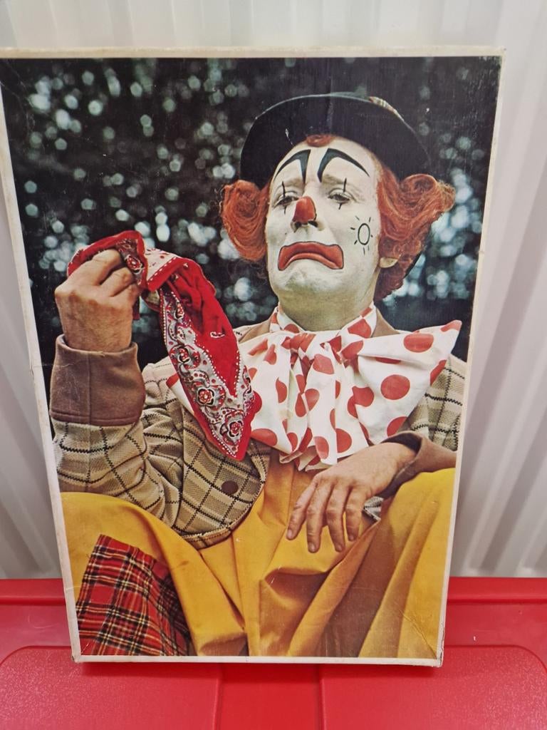 Vintage Pipo de Clown Legpuzzel - 54 stukjes, Ophalen of Verzenden, Minder dan 500 stukjes, Gebruikt
