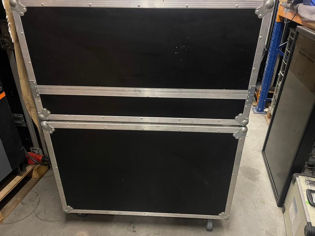 DJ Flightcase Meubel 2x19Inch met onder Case + Bleu Wheels, Ophalen, Gebruikt, Overige instrumenten, Flightcase