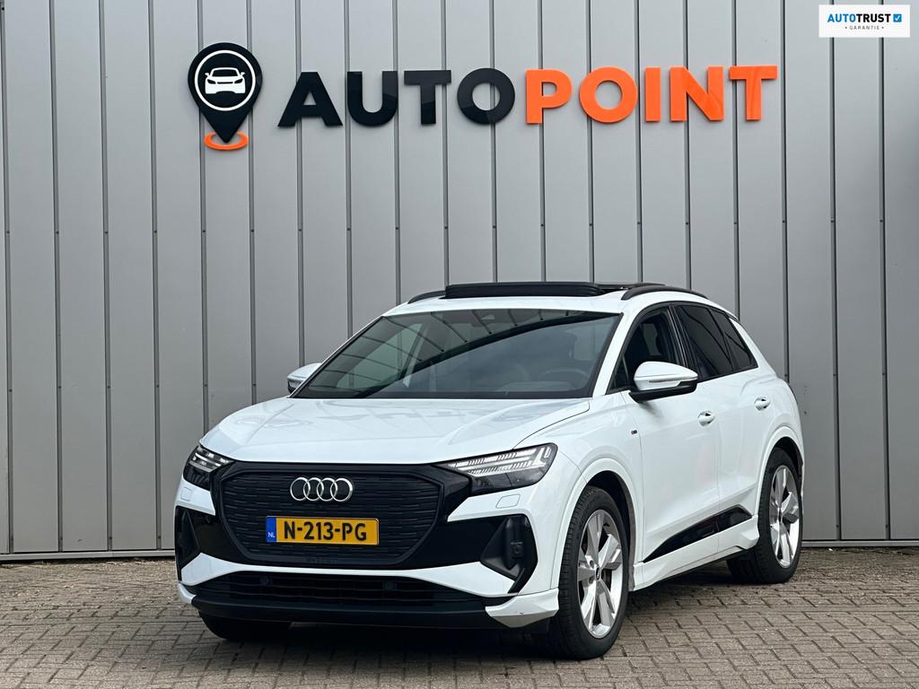 Audi Q4 e-tron 40 Launch edition S LINE Competition 77 kWh P, Automaat, Achterwielaandrijving, Gebruikt, Wit