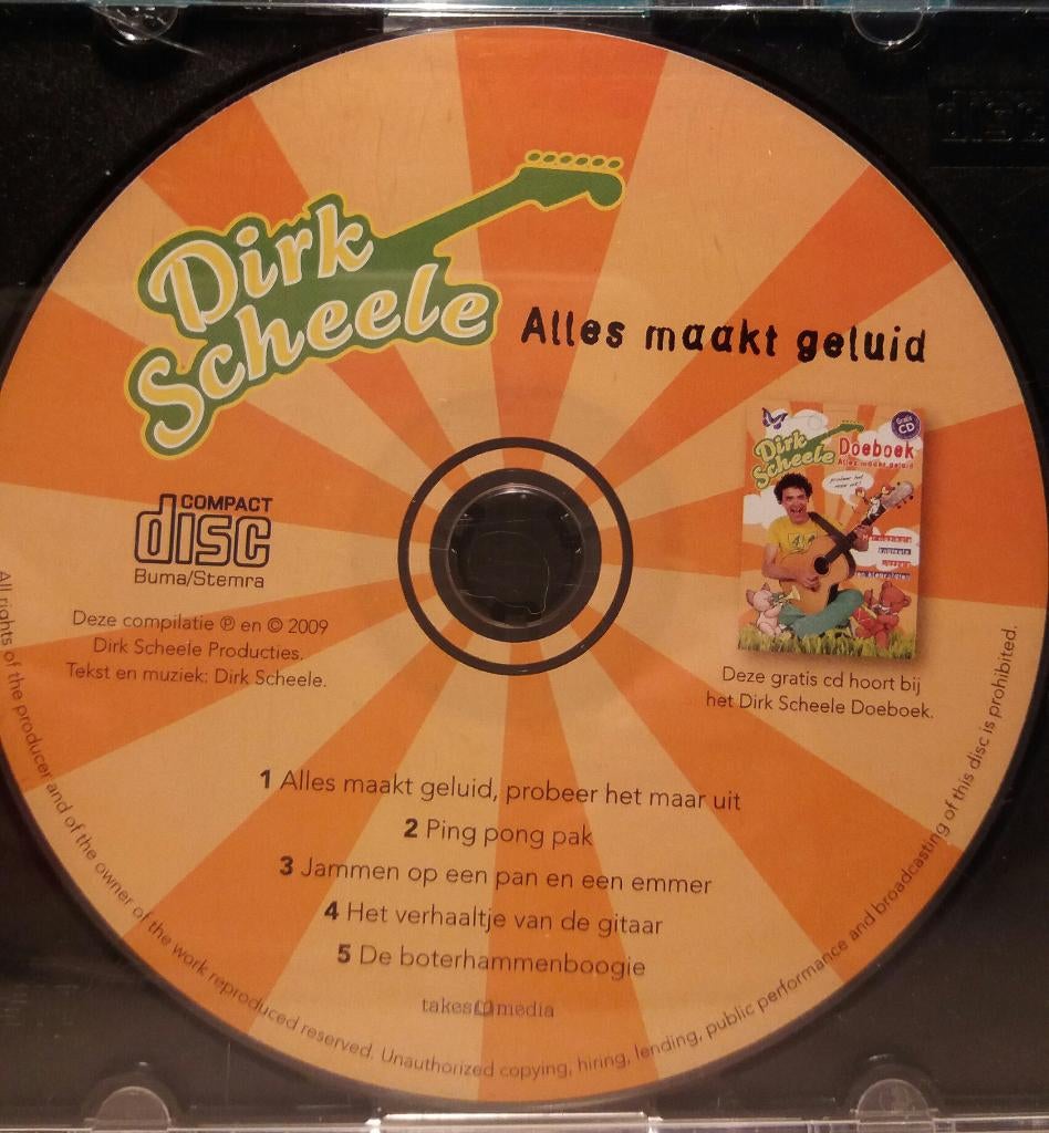 Dirk Scheele Alles Maakt Geluid cd zonder infopapier