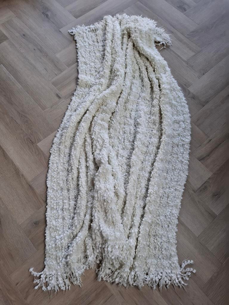 Wit kleed deken 130 x 160 cm, Ophalen of Verzenden, Gebruikt