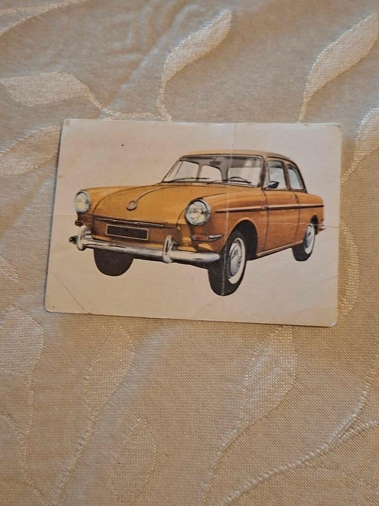 Verzamelprentje : Volkswagen 1500/ Chocolade Jacques, 1960 tot 1980, Gebruikt, Verzenden, Prent