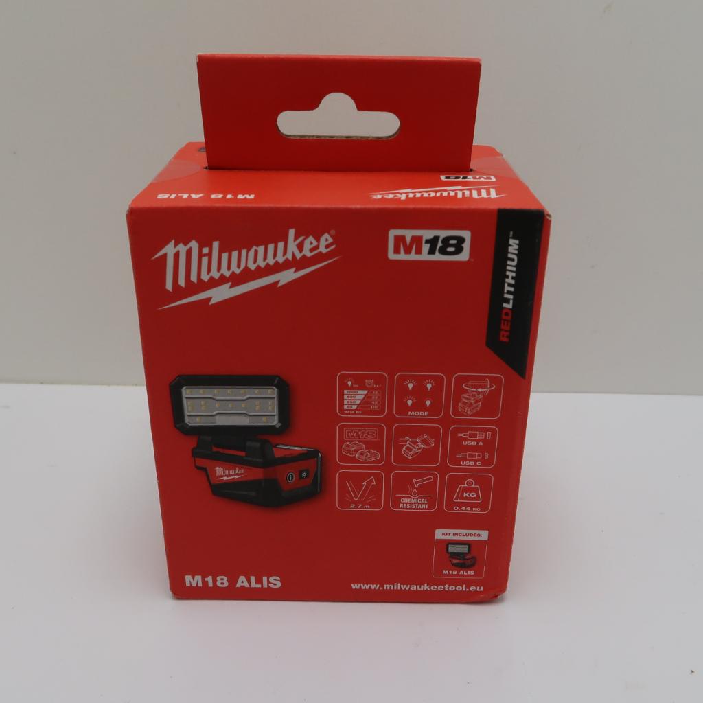 Milwaukee M18 ALIS-0 18V Li-Ion Service Lamp | Nieuw, Niet ingevuld, Nieuw, Niet ingevuld, Niet ingevuld