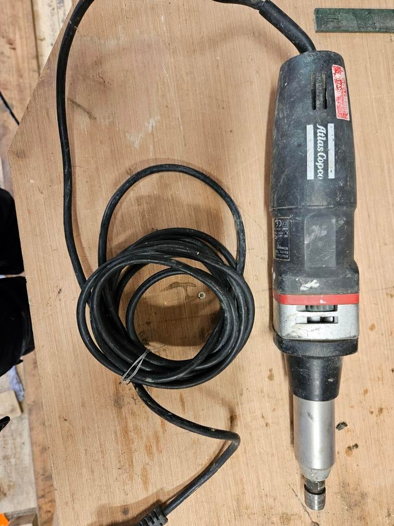 Atlas Copco recht slijper, Ophalen of Verzenden, Gebruikt, Minder dan 700 watt, Rechte handslijpmachine