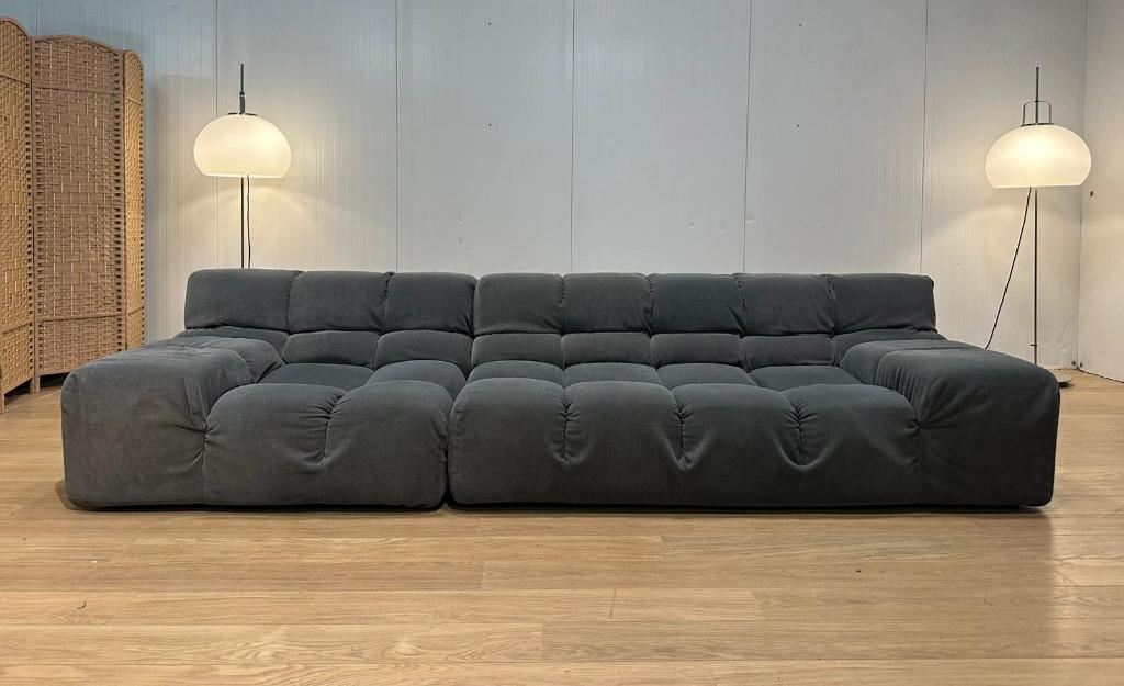 B&B Italia Tufty Time 4/5-Zits Donkergrijs, https://www.bebitalia.com/en-us/, 100 tot 125 cm, Ophalen of Verzenden, Zo goed als nieuw