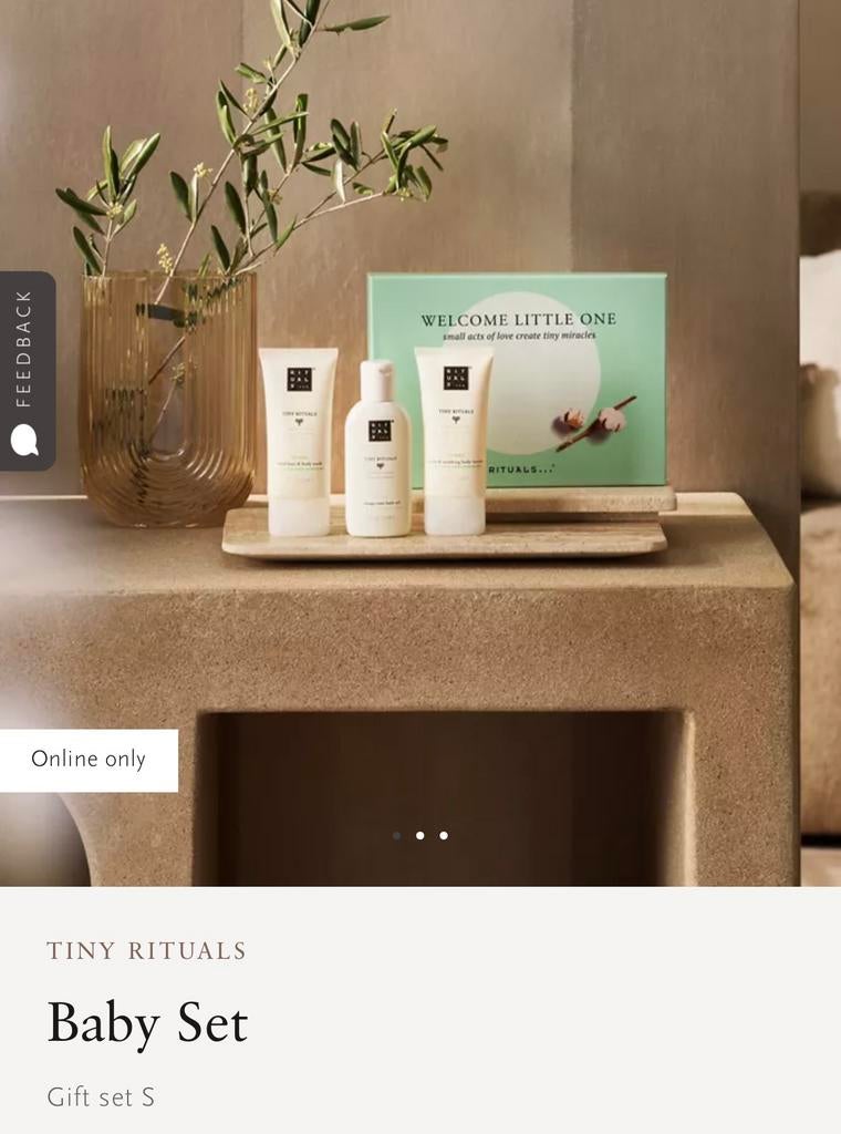 Tiny Rituals baby set 🤍🎁 Nieuw!, Ophalen of Verzenden, Nieuw, Bad & Douche