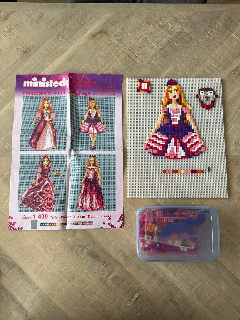 Ministeck set prinsessen, Hobby en Vrije tijd, Ministeck, Ophalen of Verzenden, Gebruikt, Box-set