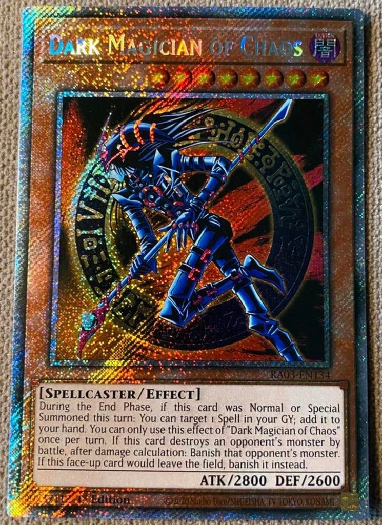 Yu-Gi-Oh! Dark Magician of Chaos RA03 1st Edition !, Hobby en Vrije tijd, Verzamelkaartspellen | Yu-gi-Oh!, Ophalen of Verzenden