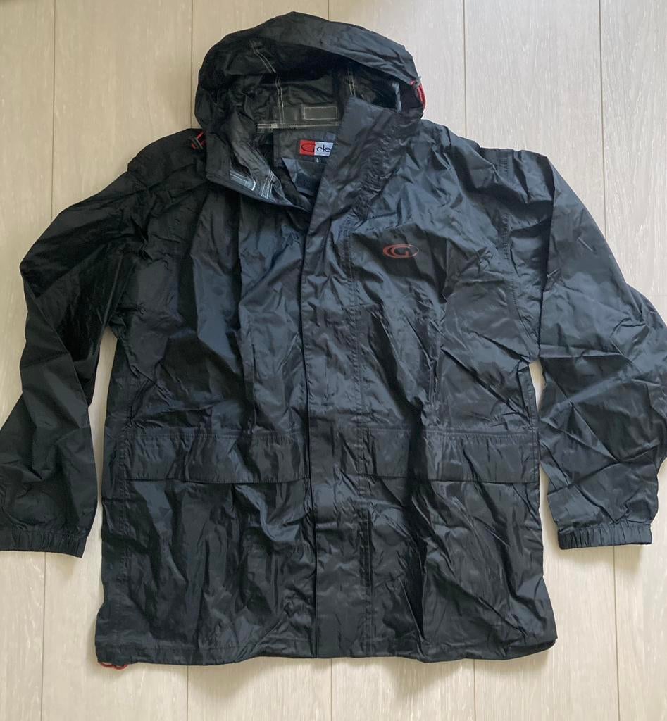 Zwarte regenjas van Gelert - Maat L, Ophalen of Verzenden, Zo goed als nieuw, Zwart