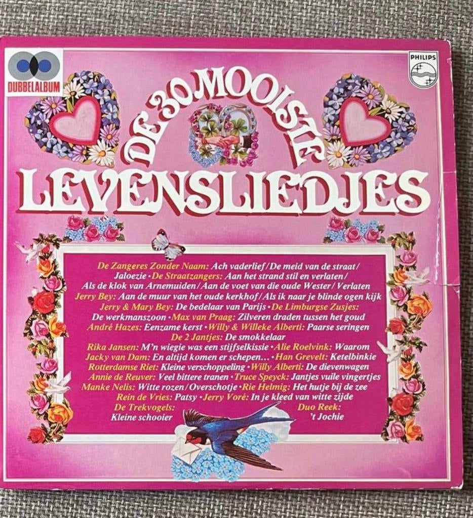 LP De 30 Mooiste Levensliedjes Dubbel LP, Ophalen of Verzenden, Zo goed als nieuw, Nederlandstalig