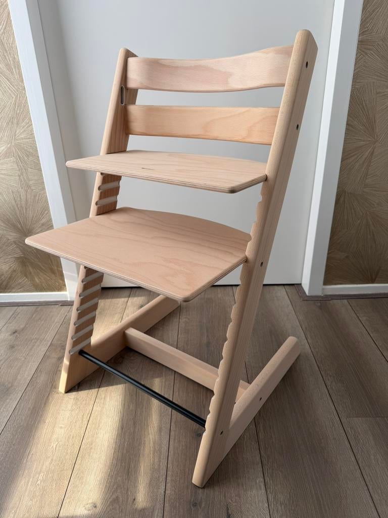 Stokke Tripp Trapp stoel naturel / accessoires, Ophalen of Verzenden, Gebruikt, Meegroeistoel