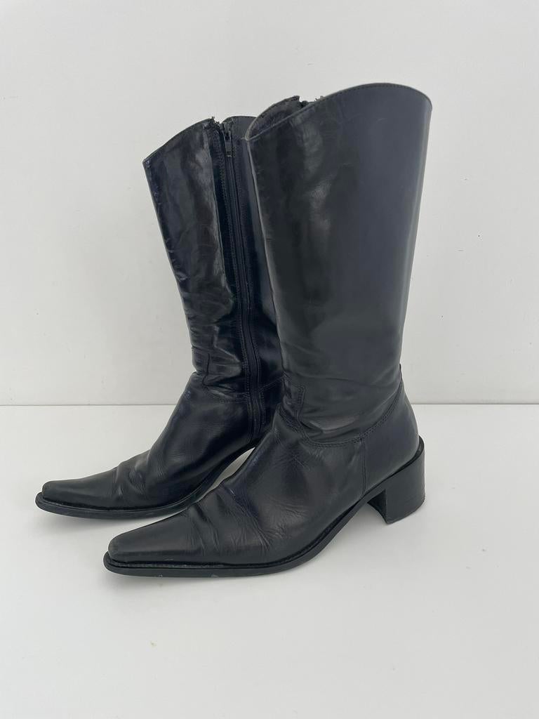 Paul Warmer zwart leren laars 39, Hoge laarzen, Zwart, Ophalen of Verzenden, Zo goed als nieuw