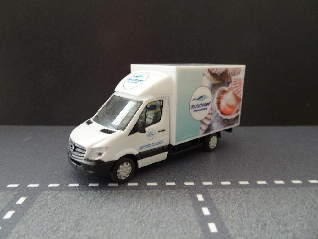 557 herpa mercedes sprinter deutschesee bestelwagen 1:87, Ophalen of Verzenden, Zo goed als nieuw, Bus of Vrachtwagen, Herpa