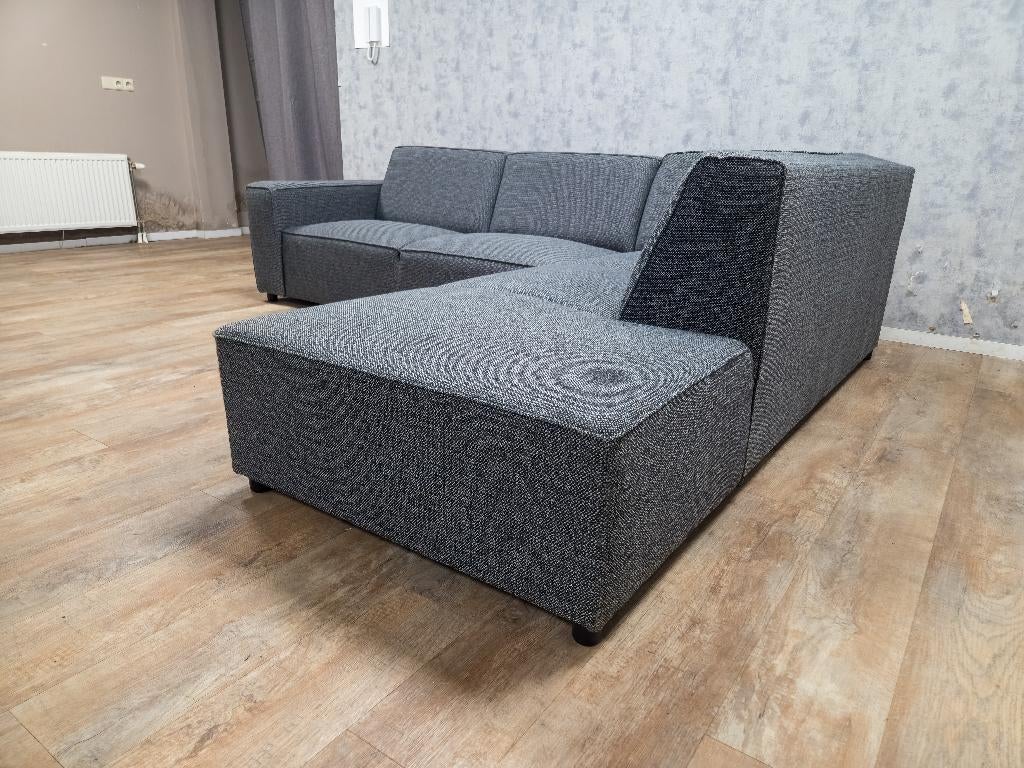 GRATIS BEZORGEN - Z.G.A.N Antraciet Hoekbank, Info@banxtel.nl, Hoekbank, Ophalen of Verzenden, Zo goed als nieuw