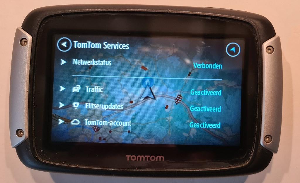 TomTom Rider nieuwste kaart met flitsers en file, Motoren, Ophalen of Verzenden