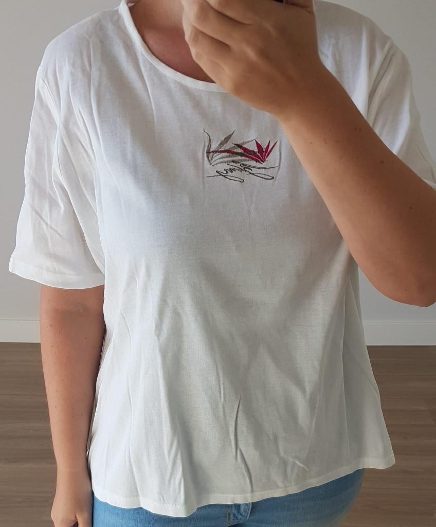 Shirt Van Uffelen Mode Frank Walder 50 100% Katoen Wit, Verzenden, Wit, Maat 46/48 (XL) of groter, Zo goed als nieuw