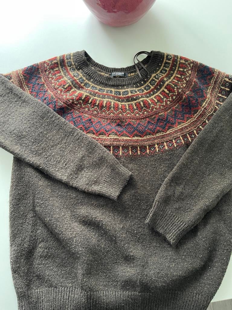 wollen blouse, Ophalen of Verzenden, Zo goed als nieuw, Maat 38/40 (M), Bruin