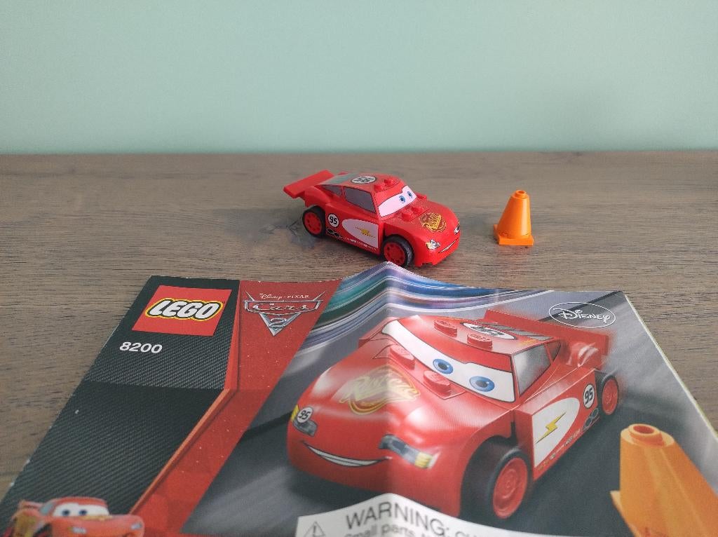 Lego Cars 8200 Bliksem MC Queen, Lego, Compleet, Ophalen of Verzenden, Zo goed als nieuw