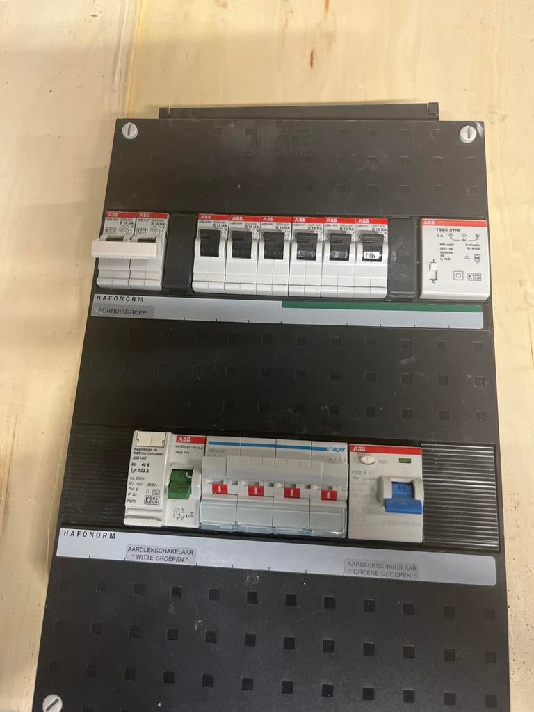 HAFONORM Groepenkast met ABB Aardlekschakelaars, Ophalen of Verzenden, Gebruikt, Overige typen