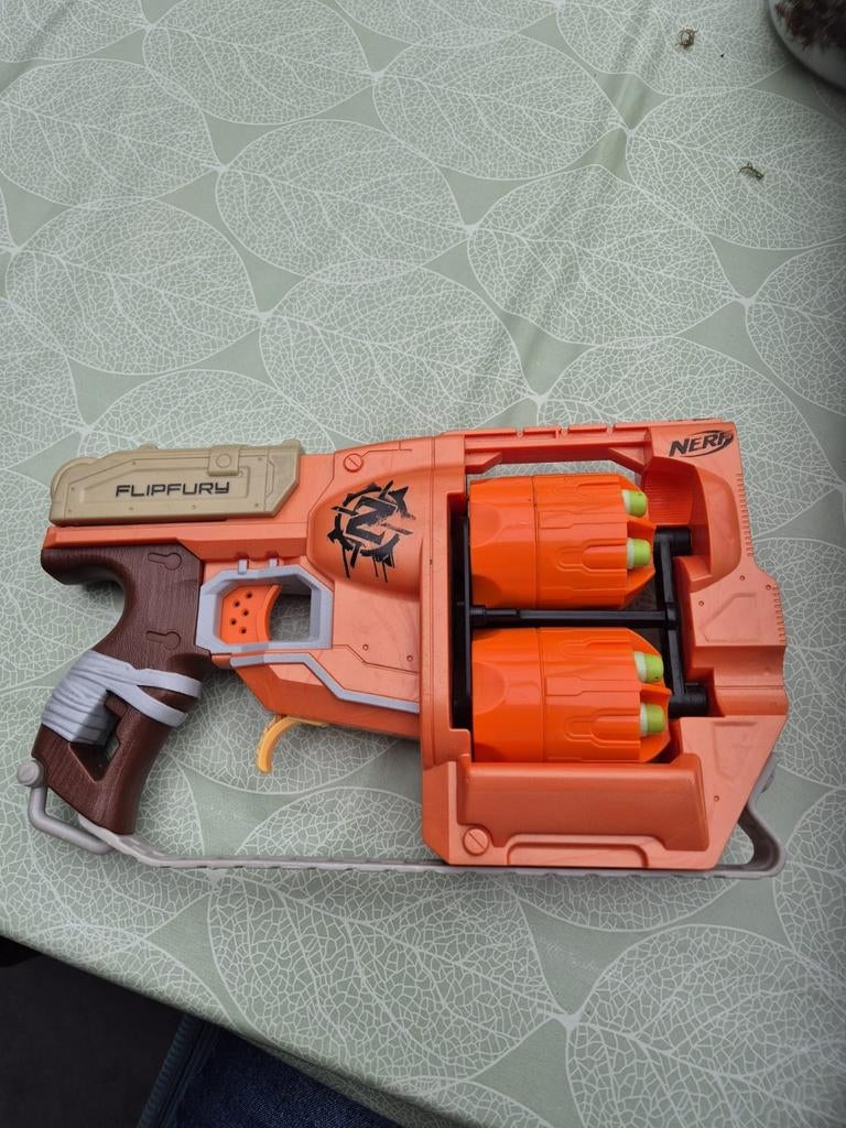 Nerf N-Strike Elite Zombie Strike FlipFury Blaster, Kinderen en Baby's, Speelgoed | Buiten | Actiespeelgoed, Gebruikt, Ophalen