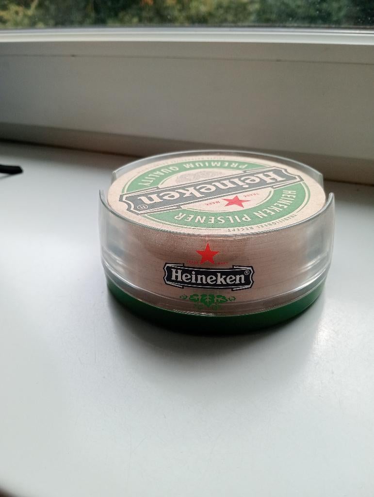 Heineken bier viltjeshouder, Ophalen of Verzenden, Zo goed als nieuw, Viltje(s), Heineken