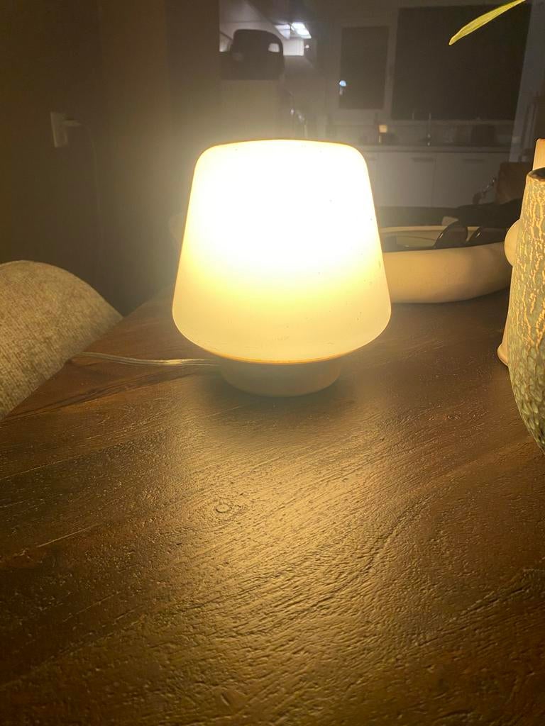 Philips Tafellamp - Sfeervolle Verlichting, Ophalen of Verzenden, Gebruikt, Glas, Minder dan 50 cm