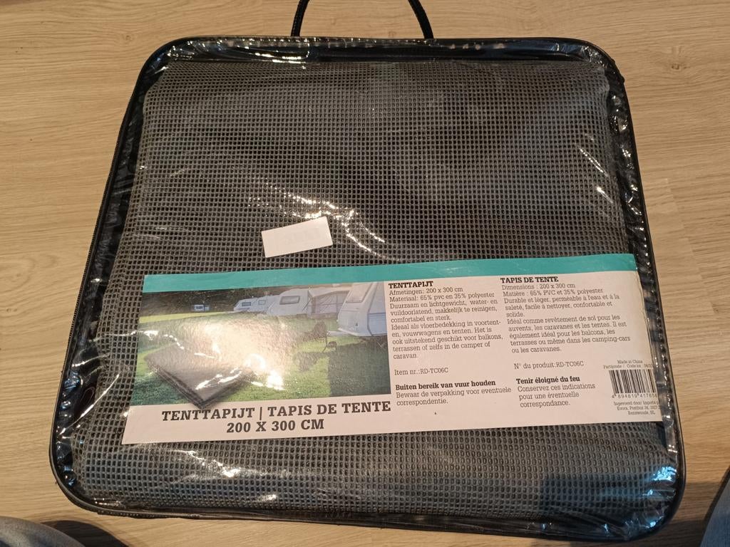 Tenttapijt nieuw 200x300cm gemaakt van polyester en pvc, Caravans en Kamperen, Kampeeraccessoires, Nieuw, Ophalen of Verzenden