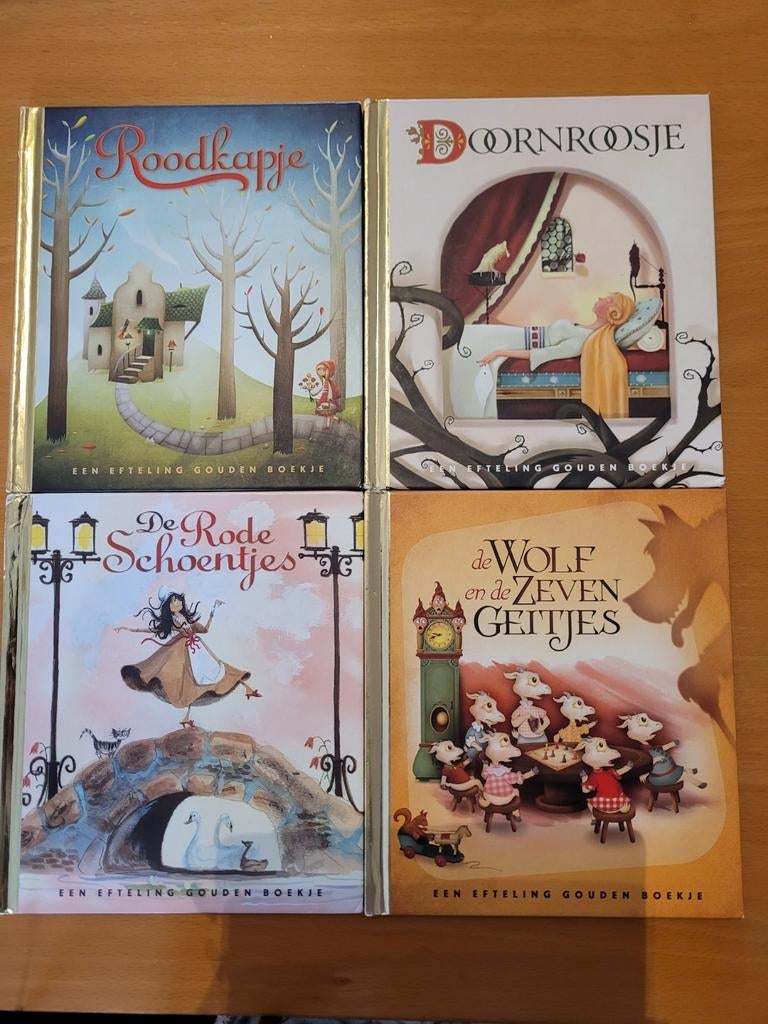 Gouden boekje Roodkapje, Doornroosje, wolf, rode schoentjes, Boeken, Ophalen of Verzenden, Zo goed als nieuw