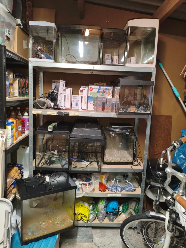 Diverse Aquaria te koop!, Ophalen, Gebruikt, Leeg aquarium, Verwarming