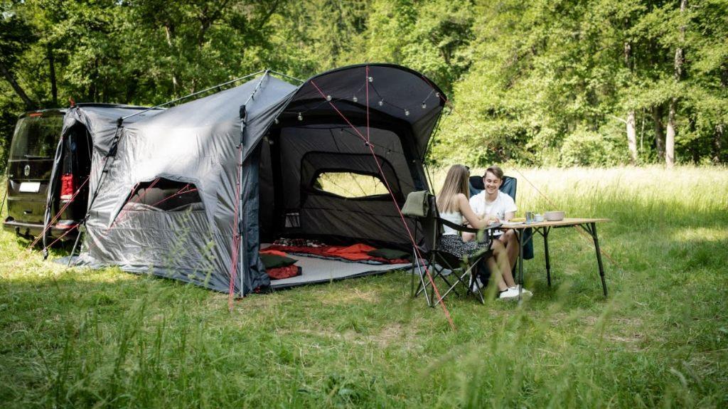 + Qeedo Quick Motor Free - Bus tent +, Caravans en Kamperen, Tenten, Ophalen, Nieuw, Tot en met 5