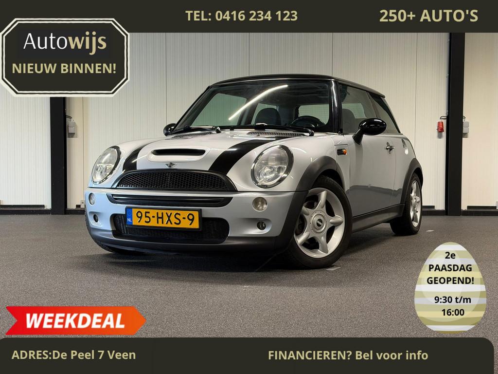 Mini Mini 1.6 Cooper Chili|PANO|NAVI|LEDER|LM-VELG, Voorwielaandrijving, Gebruikt, Zwart, 4 cilinders