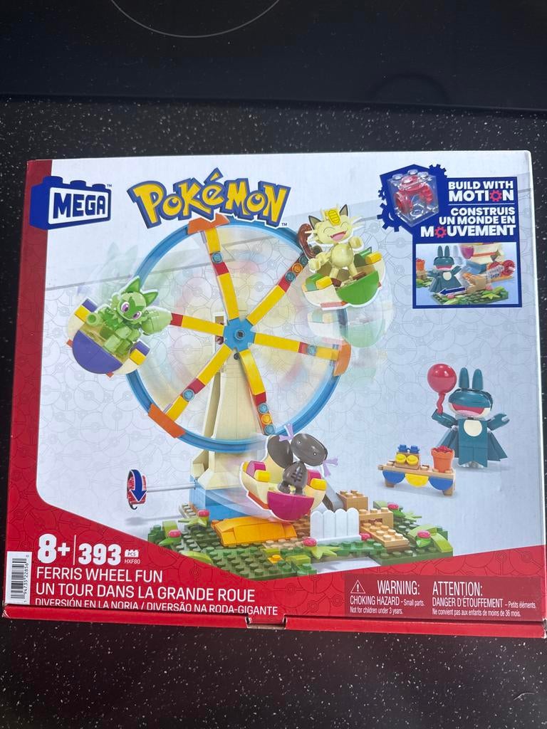 Mega Construx Pokémon Ferris Wheel Fun - Bouwset, Ophalen of Verzenden, Nieuw, Megabloks