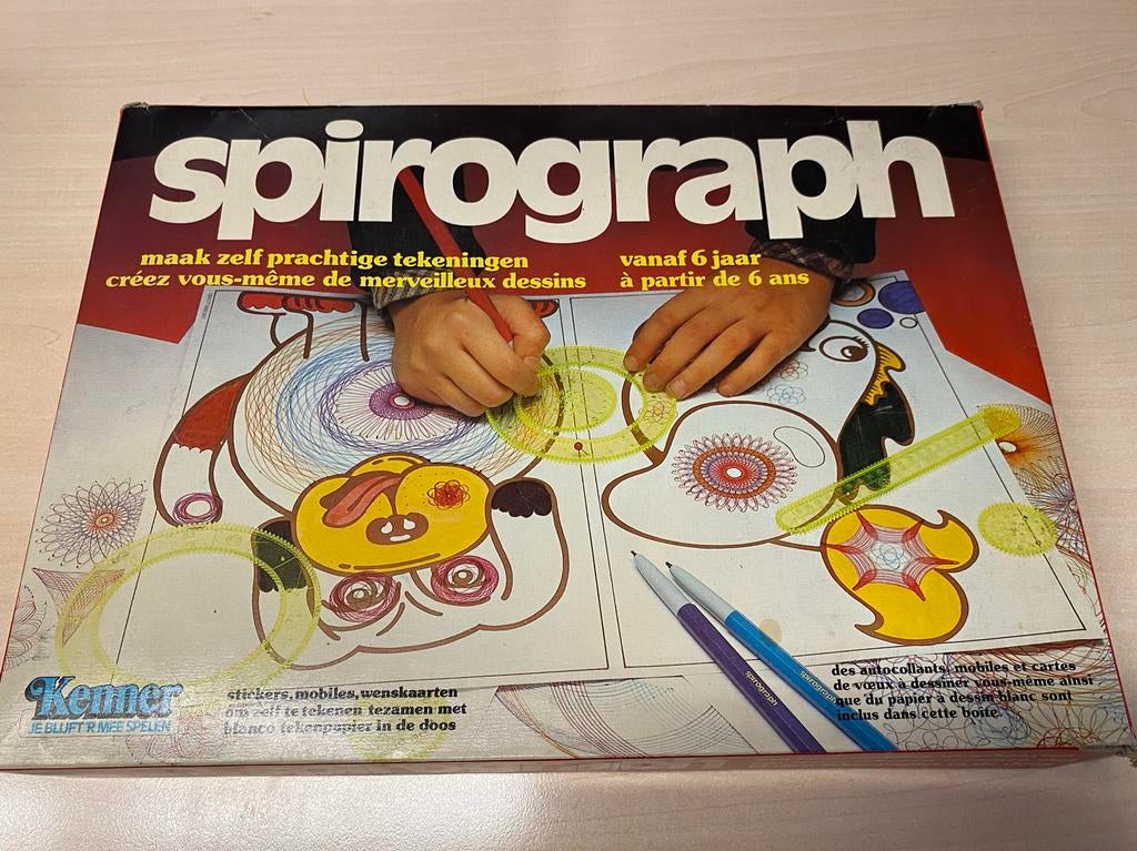 Vintage Spirograph Kenner Tekenset - Compleet , nwst, Kinderen en Baby's, Speelgoed | Educatief en Creatief, Ophalen of Verzenden