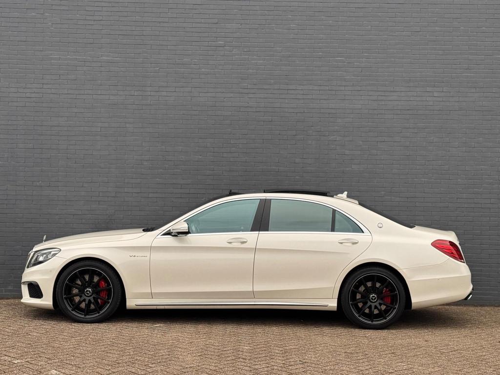 Mercedes-Benz S-klasse AMG 63 4Matic Lang|PANO|360|STANDKACH, 5461 cc, Gebruikt, Wit, Bedrijf