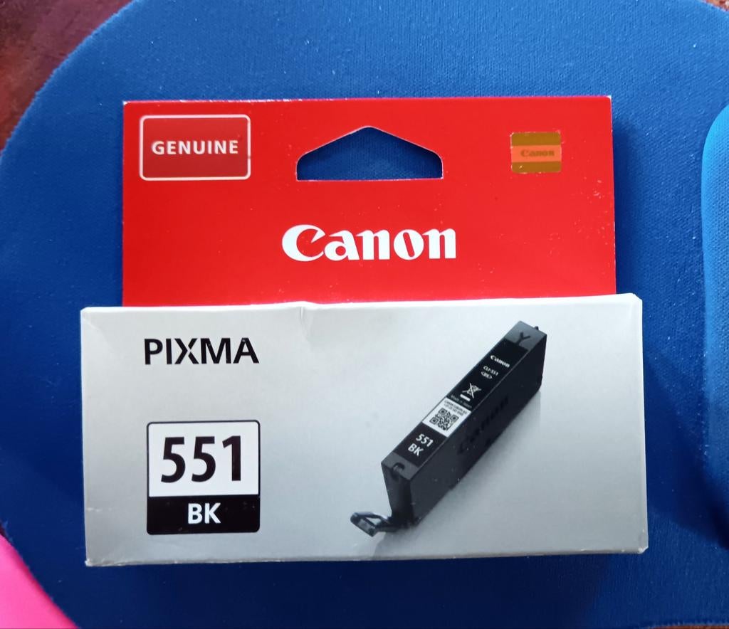 Canon Pixma 551 BK Inktcartridge Zwart - Nieuw, Computers en Software, Printerbenodigdheden, Ophalen of Verzenden, Nieuw, Cartridge