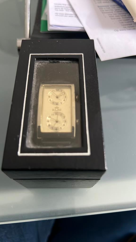 KLM relatiegeschenken set: 2 horloges + manchetknopen + meer, Verzamelen, Luchtvaart en Vliegtuigspotten, Ophalen of Verzenden