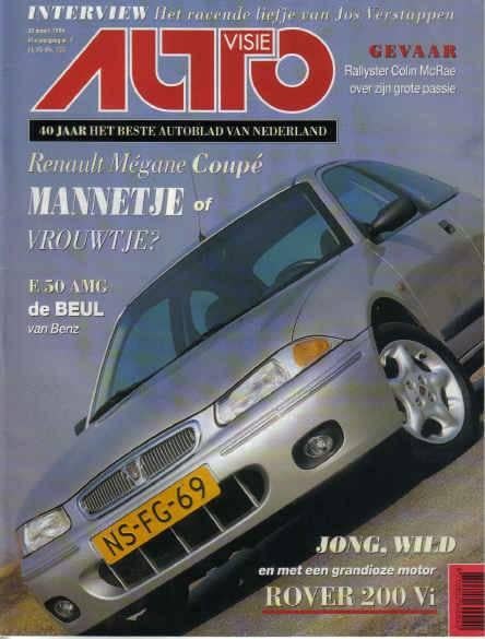 Autovisie 7 1996 : Rover 200 Vi - Mercedes Benz E50 AMG - VW, Ophalen of Verzenden, Gelezen, Algemeen
