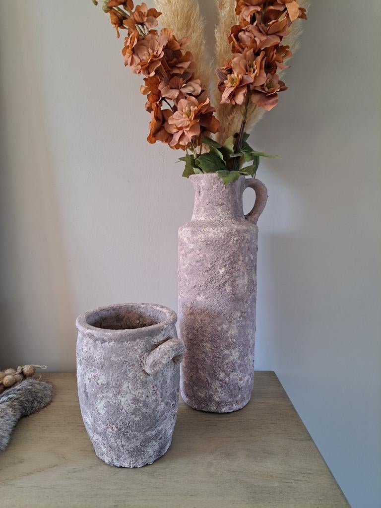 Set van 2 brynxz vazen, Ophalen, Zo goed als nieuw, Overige kleuren, Minder dan 50 cm