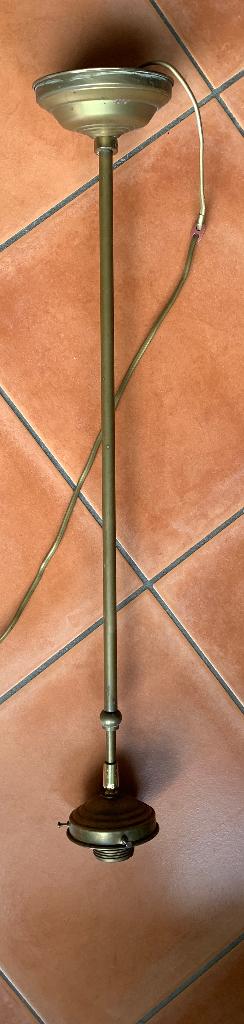 vintage hanglamp armatuur, Ophalen, Gebruikt, Metaal, 75 cm of meer