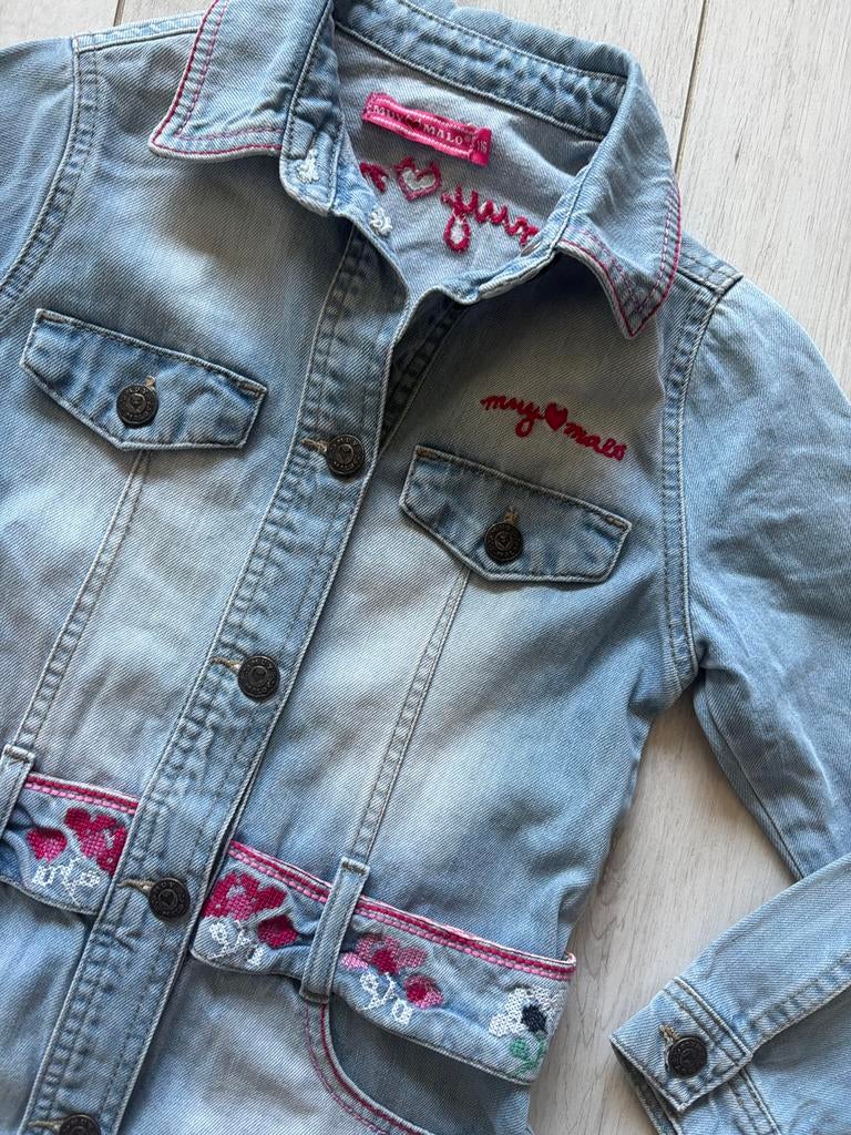 Muy Malo spijkerjasje, 116., Ophalen of Verzenden, Zo goed als nieuw, Meisje, Jas