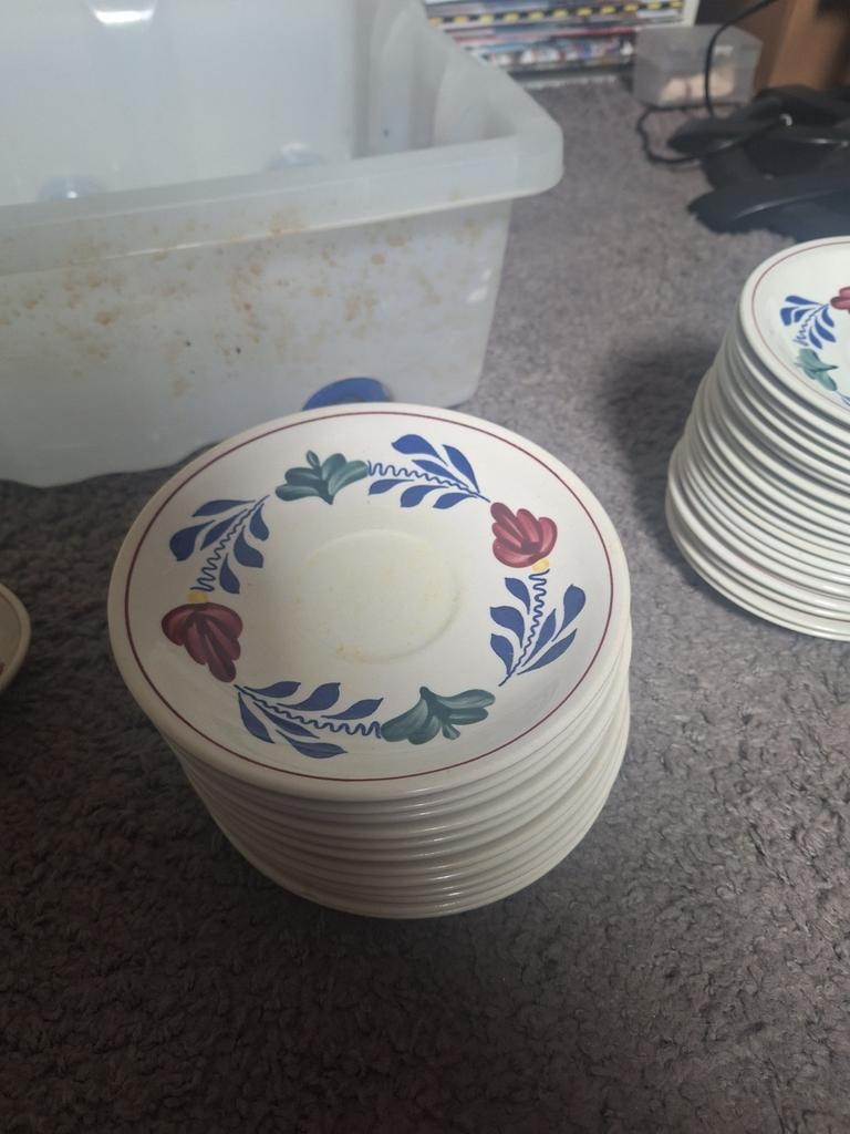 Boerenbont servies, diverse onderdelen, Huis en Inrichting, Keuken | Servies, Ophalen, Overige typen, Zo goed als nieuw, Aardewerk
