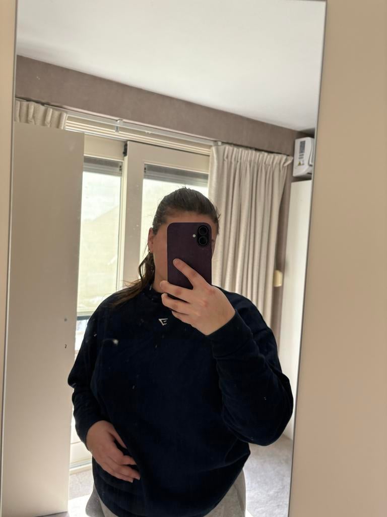 Gymshark trui, Verzenden, Gedragen, Maat 34 (XS) of kleiner, Blauw