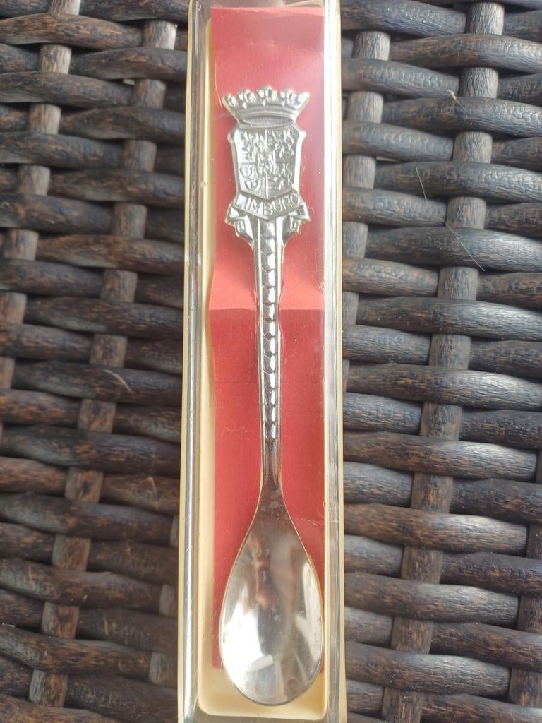 Vintage theelepeltje Limburg in originele verpakking, Ophalen of Verzenden