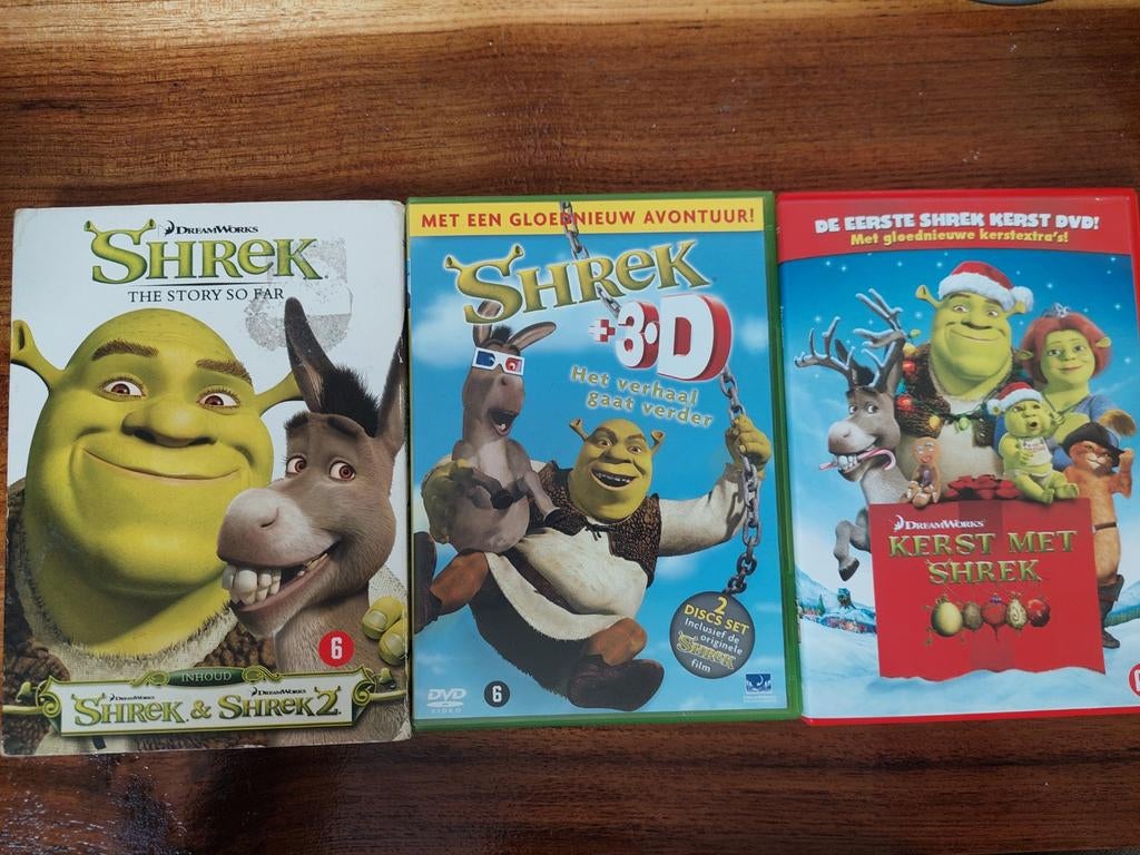Shrek Dvd's, Gebruikt, Ophalen of Verzenden, Komedie, Vanaf 6 jaar