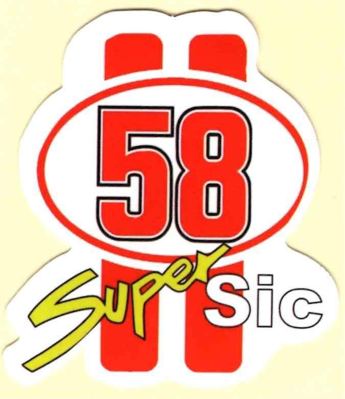 Marco Simoncelli Super Sic 58 sticker #3, Ophalen of Verzenden